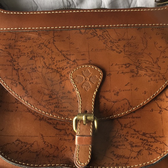 Patricia Nash Bettola saddle bag signature map - Picture 2 of 8
